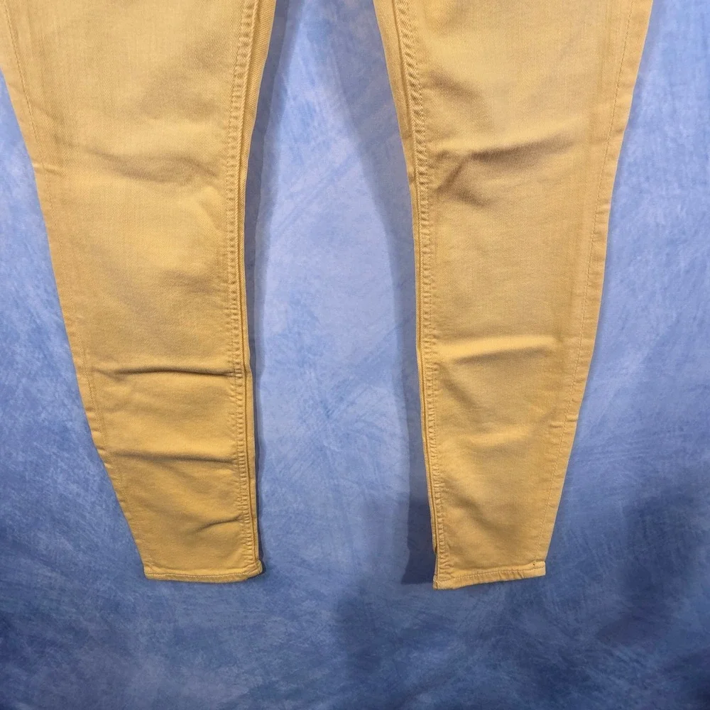 Jen7 by 7 For‎ All Mankind Ankle Skinny Jeans Yellow Size 2 JS522187 SNOW